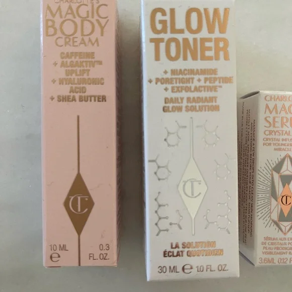 Charlotte Tilbury Magic Serum & Body Cream and Glow Toner Set - Picture 4 of 4